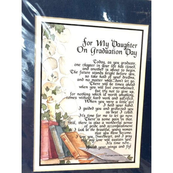 For My Daughter on her Graduation Poem  AB13 - Picture 1 of 4